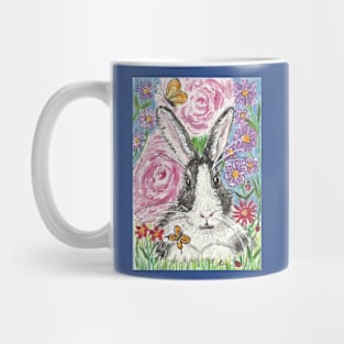 Rabbit in the garden Mug